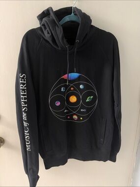 Official Coldplay Music of the Spheres Planet Hoodie  Size L